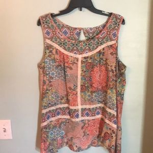Boho sleeveless top